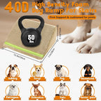 JoyBlooms Dog Ramp for Stairs for Small & Senior Dogs Cats, 40D Density Foam Gentle Slope Non-Slip Dog Stair Ramp with Glow Strip, Pet Ramp with Removable Washable Cover Brown-6pcs