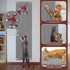 59" x 15.7" Thickened Cat Wall Climbing Carpet Large Cat Scratcher Mat Carpet with 5 Pcs Fixed Nails Wall Furniture Scratching Post Couch Sofa Protector
