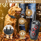 2 in 1 Dog Shock Collar - Bark Collar with Remote, w/3 Remote Training Modes, Beep, Vibration 1300Ft Dog Training Collar for for Small Medium Large Dogs (Red)
