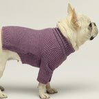 Fitwarm Thermal Knitted Dog Sweater Doggy Winter Coat Pet Clothes Doggie Turtleneck Jacket Puppy Outfits Cat Sweatsuit Lavender Purple XS