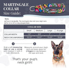 Lucky Love Dog Martingale Dog Collar - Adjustable, No-Slip, Durable, & Soft Webbing Collar for Male and Female Dogs Ideal for Training & Walking - Blackbird, Large
