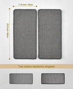 2Pcs 25.9x11.8 Inch Sisal Cat Scratching Mat,Wall Corner Cat Scratcher,Self-Adhesive Scratch Mat for Floor,Horizontal and Vertical Cat Scratcher Pad