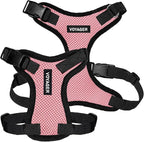 Voyager Step-in Pet Harness - All Weather Mesh, Adjustable Step in Harness for Cats and Dogs by Best Pet Supplies - Pink/Black Trim, XS