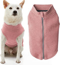 Gooby Zip Up Microfiber Fleece Dog Sweater - Pink, 3X-Large - Warm Double Layered Soft Microfiber Fleece Step-in Dog Jacket for Small to Medium Dogs