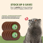 Cardboard Cat Scratchers Pack, Long-Lasting Cardboard Cat Durable Scratching Pads to Protect Furniture, Sturdy Corrugated Design, Safe for Claws (B-Scratcher Round Pack x 10)