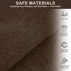Cat Scratch Couch Furniture Protector, Self-Adhesive & Cuttable Furniture Scratch Protector Pad, Wear-Resistant Wall & Sofa Guard, Multi-Functional Cat Scratcher Brown