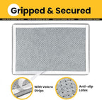 Cat Scratcher Mat,Natural Sisal Cat Scratch Pad with Hook&Loop Tape,Horizontal Floor Kitty Scratching Pads Rug for Indoor,Cat Furniture Protector for Couch&Carpets&Sofas, Medium, Grey, 2 Pack