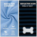 KYEESE 2Pack Dog Shirt, Soft Striped Dogs T Shirts, Lightweight Pet Tank Top, Sleeveless Dog Shirt for Large Dogs, Stretchy Comfortable Pet Vest, Dark Blue, 3XL