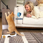 Cat Scratch Furniture Protector, 12-Pack Double-Sided Couch Protector from Cat Claws — Sticky Anti-Scratch Training Tape Sheets for Sofa, Door & Corner, Clear Cat Deterrent