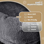 Magshion Cat Tree 77" Cats Tower for Indoor Cats, Multi-Level Cat Condo with Scratching Post, Top Perch, Sisal Board and Dangling Ball, Cat Stand Jumping Platform Kittens Pet Play House (Smoke Grey)