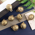 AUEAR, 8 Pieces Vintage Brass Bells 38mm Mini Jingle Bell for DIY Wind Chimes Home Decor