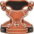 HEELE Dog Harness for Large Dogs No Pull Dog Vest Harness for Large Dog with Soft Padded Handle Reflective for Outdoor Training, Pumpkin Orange, XL