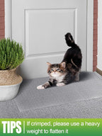 9.18Ft(L) Carpet Protector for Pets - Anti-Slip Cat Carpet Protector, Scratch Resistant Pets Scratch Stopper, Easy to Cut Floor Runner Under Doorway to Prevent Tearing