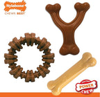 Nylabone Customer Favorites Power Chew Toy Bundle for Dogs, Indestructible Dog Toys for Aggressive Chewers, Pack of 3 Dog Toys, Flavor Medley, Small Dogs - Up to 25 lbs, 3 Pack