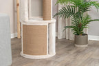 Trixie Giorgia Cat Tower – Cat Tree with Thick Sisal Posts, Caves, Platforms & Hanging Toy – Durable Cat Furniture for Indoor Cats – Beige, 15.7" x 15.7" x 32.3"