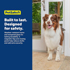 PetSafe Sliding Glass Pet Door - No-Cut DIY Install Doggy Door for Renters - Aluminum Frame - Adjustable Height 91 7/16" to 96" - Ideal for Large Dogs Up to 100 lb - White