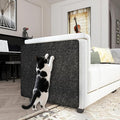 LaCheery Couch Cat Scratch Protector Black Cat Scratch Deterrent for Furniture 15.8"x79" Self Adhesive Scratching Pad for Indoor Cats Dogs Couch Wall Corner Cover Sofa Protector for Cats Scratcher Mat