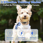 Ultra Small Shock Collar for Small Dogs, Dog Training Collar with Remote for Small & Medium Dogs 5-30lbs, Waterproof, Rechargeable, 1300ft Range, Collar with Beep, Vibration, Safe Shock