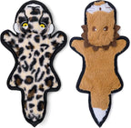 SHARLOVY No Stuffing Dog Toys Crinkle Squeaky, Long Lasting Chews for Aggressive, Durable Plush Dog Puppy Chew Toys for Teething, with 6 Tough Layers for Small Medium Large Breed