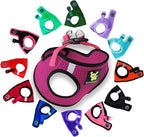 EcoBark Step in Dog Harness - Eco-Friendly Teacup Dog Harnesses for XXS, XS, and Small Dogs - Reflective and Adjustable Mini Body Halter Vest -Tiny Soft Mesh Toy Breed Harness (Fuchsia Pink, XXS)