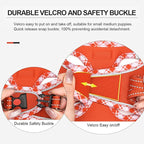 Mercano Soft Mesh Dog Harness and Leash Set, No-Chock Step-in Reflective Breathable Lightweight Easy Walk Vest Harnesses with Safety Buckle for Small Dogs, Cats (Tangerine, XL)