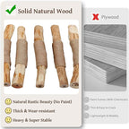 Modern Natural Solid Wood Cat Tree Tower for Indoor Cats Large Adult, 30 inch Flower Cat Tree with Scratching Post, Luxury Aesthetic Cat Tree with Cloud-Soft Flower Perches and Sisal Scratching Pad