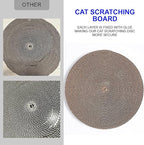 Round Cat Scratcher Pad 10 inch Diameter 3/5 inch Thickness Scratch Replacement Refill Scratching Board Cat scratchers for Indoor Cats (3 Pc)