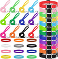 36 Pcs Puppy Collar and Leash Set, Adjustable Colorful Dog Collar and Leash Quick Release Clip Buckle Puppy Collars Whelping Collar for Small Medium Dogs Walking Training