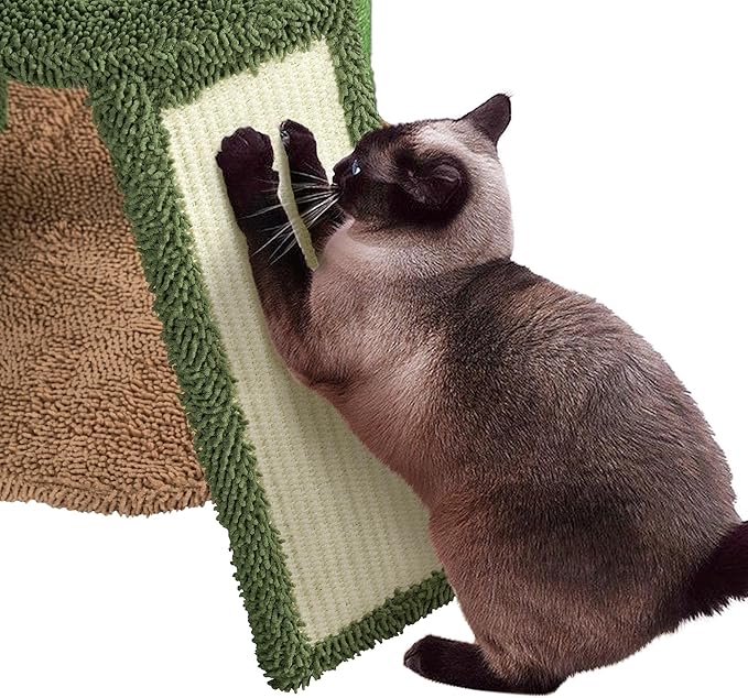 Topeakmart 42″ H Cactus Cat Tree,Cute Cat Tower w/Scratching Posts,Indoor Cats Furniture Pet Activity Center Play House w/Platform/Condo/Basket&Hanging Ball