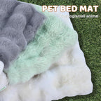 4 in 1 Self Warming Burrow Cat Bed, Pet Hideway Sleeping Cuddle Cave (Style2- Gray)