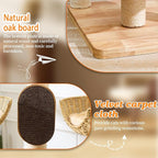 Cat Tree for Indoor Cats，54''Multi-Level Cat Tower for Large Adult, Sturdy Cat Tree House with 4 Plush Perches/Condos, 1 Scratching Boards 7 Posts, and Easy to Assemble.