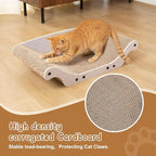 Cat Scratcher Bed Cardboard Cat Scratch Couch Board 25 inches Large Cat Scratching Sofa Lounge & Scratch Pad for Indoor Cats, Furniture Protector