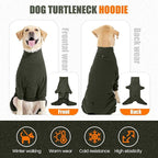 Dog Winter Coat,Full Body Pajamas Onesie Warm Dog Cold Weather Jacket,4-Legged Onesie Jumpsuit,High Collar Snowsuit Sweater for Walking, Hiking, Travel, Home Wear