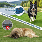 Small No Shock Dog Training Collar for Small Dogs 5-15lbs, Strong Vibrating Dog Collar Beep and Vibrate Only, Safe Lock Waterproof Rechargeable Vibration Collars for Dogs-No Prongs,Blue and Grey