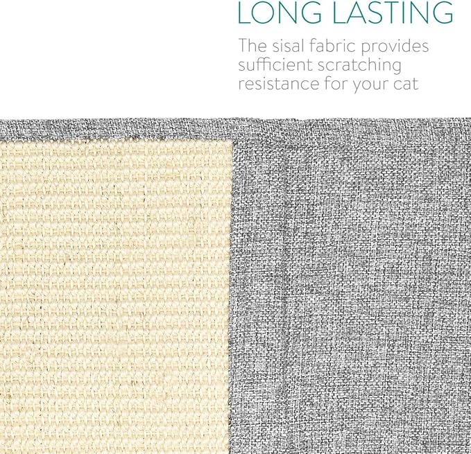 Navaris Cat Scratch Mat Sofa Protector - Natural Sisal Furniture Protector Scratching Pad for Cats - Scratch Carpet for Couch, Sofa, Chair