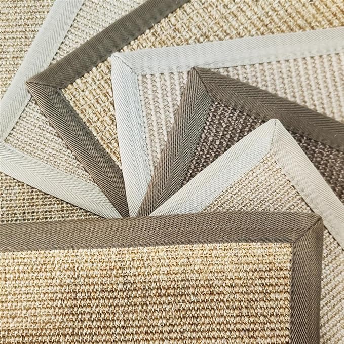 Cat Scratcher Mat Natural Sisal Cat Scratching Pads with Self-Adhesive Horizontal Floor Rug for Indoor Cats Grinding Claws Nails, Beige, 16" x 24"