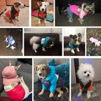 Dog Vest Winter Coat for Small Dogs Boy Girls, Dog Down Jackets Puppy Hoodie Sweatshirt Doggie Hoodie Coat Winter Clothes Pet Hooded Coat Apparel for Chihuahua in Cold Weather,Blue S