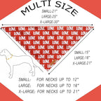 Realeaf Valentine's Day Dog Bandanas 2 Pack, Triangle Reversible Love Pet Scarf for Boy and Girl, Premium Durable Fabric, Holiday Mothers Day Bandana for Small and Medium Dogs (Small)