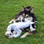 Best Pet Supplies Squeaky Dog Toys with Soft Durable Fabric for Small, Medium and Large Pets Interactive Toy for Indoor Play, Supports Active Biting and Play - Sheep, Cow, Small