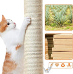 Topeakmart Cat Tree, 34in Cat Tower, Multi-Level Cat Condo with Extra Scratch Boards and Sisal Posts as Kitty Activity Center Pet Stand Tree for Indoor Kittens