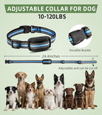 Shock Collar for Dogs, 4200FT Dog Training Collar with Remote for 15-120lbs Small Medium Large Dog, IP68 Waterproof Rechargeable E Collar with 3 Training Modes: Beep, Vibration, Safe Shock (Black