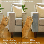 Cat Scratch Mat (6-Pack), 23.6’’ x 11.8’’ Wall Corner Scratcher, Versatile Self-Adhesive Replacement Easy Use for Cat Trees, Cat Wall Furniture, Scratching Posts, and Couch Protection