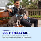 DF Co. Dog Harness | Chafe Resistant Webbing, Adjustable Neck & Chest, and Heavy Duty D-Ring | Sturdy, Comfortable, Easy to Use | Purple, Size XS