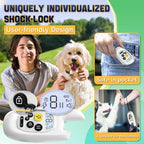 Dog Shock Collar with Remote Control- [Newly Upgraded] Training Collar for Small Medium Large Dogs, Electric Collar for Dogs Training Rechargeable, E Collar with Beep, Vibration & Shock-Lock Keypad。