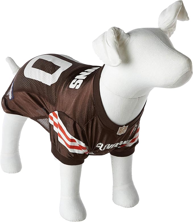 Pets First NFL Cleveland Browns Dog Jersey, Size X-Large, Football Shirt Costume for Pet, Dog Sports T-Shirt, NFL Team Clothing for Cats, Licensed Pet Apparel Available in 7 Sizes and 32 Teams