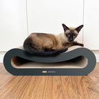 TTCAT Cat Scratching Pad, 2 in 1 Corrugated Cardboard Cat Scratcher Lounge for Indoor Cats, Durable Cat Scratching Board Reversible with Catnip for Furniture Protection.