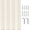 4 Pcs 2.9in 7.4cm Diameter Cat Tree Replacement Post Scratching Sisal Pole (M10, 17.7in/45cm)