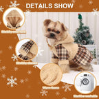 Dog Sweater Hoodie Dog Winter Clothes for Small Dogs Boy Girl Pet Hoodies for Dogs Cold Weather Coats Fall Puppy Sweatshirt Chihuahua Yorkie Cat Sweater Costumes