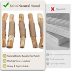 Modern Natural Solid Wood Cat Tree Tower for Indoor Cats Large Adult, 30 inch Flower Cat Tree with Scratching Post, Luxury Aesthetic Cat Tree with Cloud-Soft Flower Perches and Sisal Scratching Pad