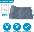 Cat Scratching Mat, 118" x 15.8" Self-Adhesive Trimmable Cat Scratching Carpet Mat with 20 Screws, DIY Cat Scratchers Furniture Protector for Indoor Cats, Couch, Wall and Cat Tree Shelves